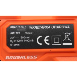 WKRĘTARKA UDAROWA BEZSZCZOTKOWA 20V W WALIZCE KD1728