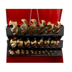 WIERTŁA TYTANOWE DO METALU 29 szt ZESTAW WIERTEŁ