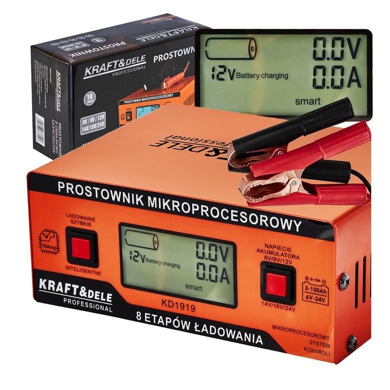 PROSTOWNIK MIKROPROCESOROWY 10AMP 6/8/12/14/16/24 V
