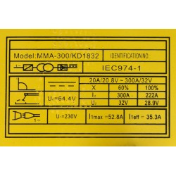 Spawarka inwertorowa MMA 300A KD1832
