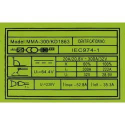 Spawarka inwertorowa MMA 300A KD1863