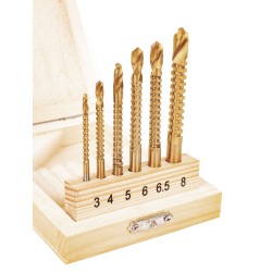 Wiertła frezujące KD997 6szt. frezy 3-8mm