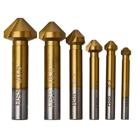 Zestaw frezów stożkowych 6szt. frezy do drewna KD983