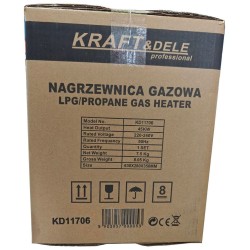 Nagrzewnica gazowa 45kW Termostat KD11706