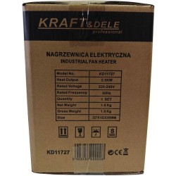 Nagrzewnica elektryczna farelka 2,5kW 230V KD11727