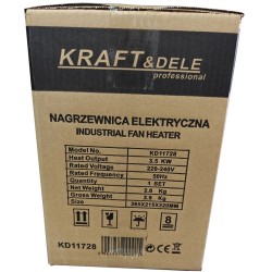 Nagrzewnica elektryczna farelka 3,5kW 230V KD11728