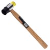 Młotek gumowo plastikowy 30mm z drewnianą rączką KD903