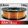Drut spawalniczy 0,8 mm 15kg miedziowany KD1150