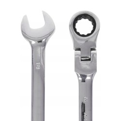 Klucze płasko oczkowe z grzechotką łamane 12el. 8-19mm KD10947