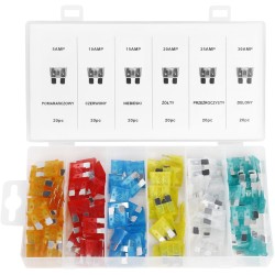 Bezpieczniki samochodowe 120szt. 5-30A KD1300