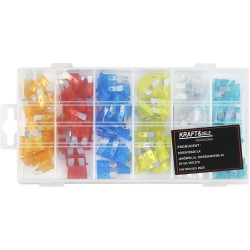 Bezpieczniki samochodowe 120szt. 5-30A KD1300