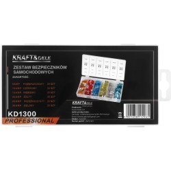 Bezpieczniki samochodowe 120szt. 5-30A KD1300