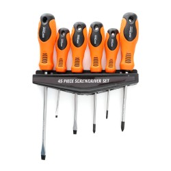 Zestaw śrubokrętów, szczypiec i bitów 45szt. . KD10893