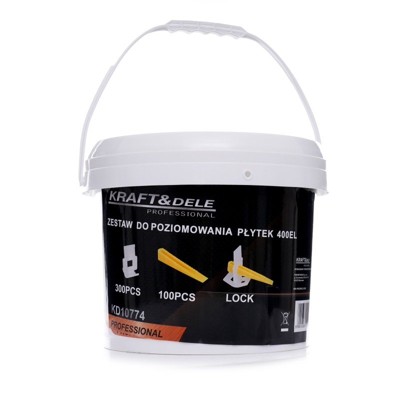 Zestaw do poziomowania płytek 400el. 2mm  KD10774