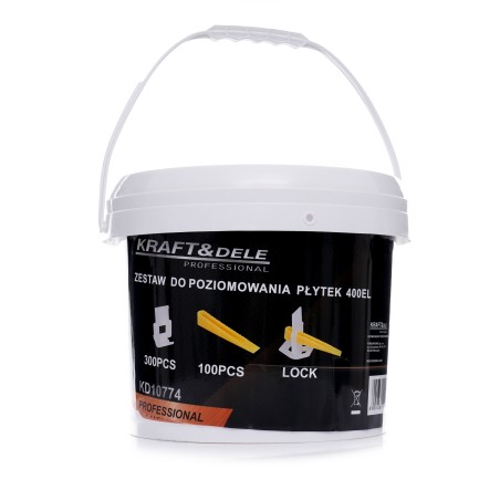 Zestaw do poziomowania płytek 400el. 2mm  KD10774