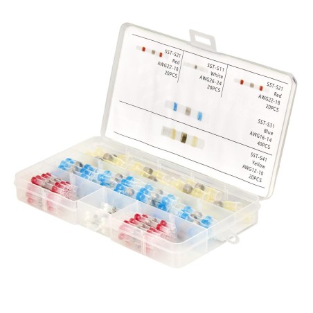 Koszulki rurki termokurczliwe z cyną 120szt. KD10491