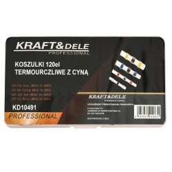 Koszulki rurki termokurczliwe z cyną 120szt. KD10491