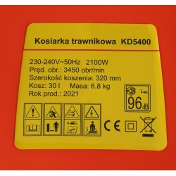 Kosiarka elektryczna 2100W KD5400
