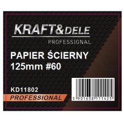 Papier ścierny 50szt. krążek 125mm P60 na rzep KD11802