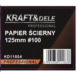 Papier ścierny 50szt. krążek 125mm P100 na rzep KD11804