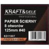 Papier ścierny 50szt. krążek 125mm P40 na rzep KD11807