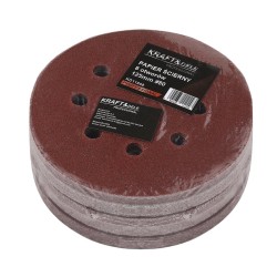 Papier ścierny 50szt. krążek 125mm P80 na rzep KD11809