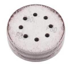 Papier ścierny 50szt. krążek 125mm P80 na rzep KD11809