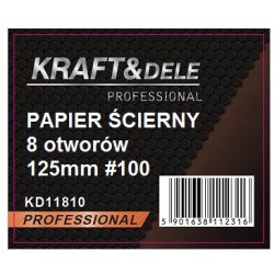 Papier ścierny 50szt. krążek 125mm na rzep KD11810