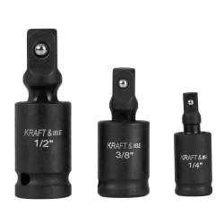 Przeguby kulowe udarowe zestaw 1/2" 1/4" 3/8" KD10530