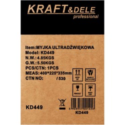 Myjka ultradźwiękowa 6,5L KD449