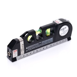 Poziomica laserowa z miarą 250cm KD10437