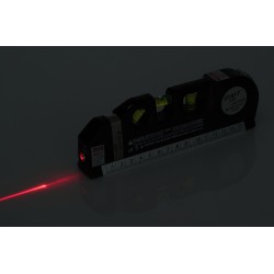 Poziomica laserowa z miarą 250cm KD10437