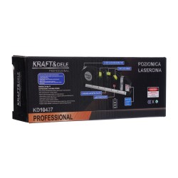Poziomica laserowa z miarą 250cm KD10437