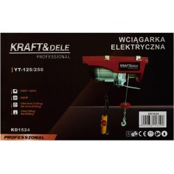 Wyciągarka elektryczna linowa 250kg KD1524