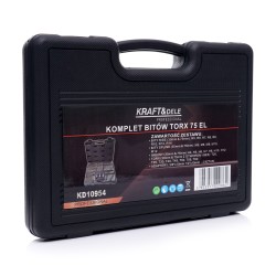Komplet bitów TORX 75el. KD10954