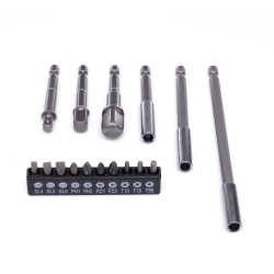 Zestaw uchwytów, adapterów i bitów 16el. KD10955