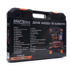 Zestaw narzędzi 180el.  KD10838