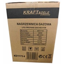 Nagrzewnica gazowa 25kW + reduktor KD11734