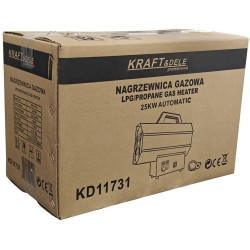 Nagrzewnica gazowa 25kW + reduktor  AUTOMAT KD11731