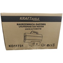 Nagrzewnica gazowa 25kW + reduktor  AUTOMAT KD11731