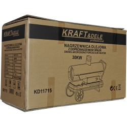 NAGRZEWNICA OLEJOWA  30 KW / TERMOSTAT / ODPROWADZENIE SPALIN  KD11715
