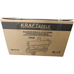 NAGRZEWNICA OLEJOWA  30 KW / TERMOSTAT / ODPROWADZENIE SPALIN  KD11715