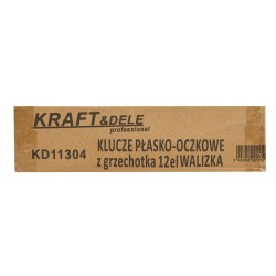 KLUCZE PŁASKO-OCZKOWE  8-19mm 12el.  KD11304
