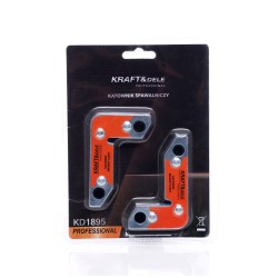 Zestaw magnetycznych kątowników spawalniczych  2szt. KD1895