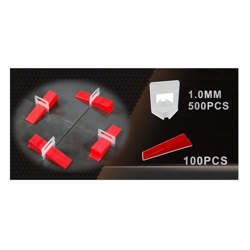 Zestaw do poziomowania płytek 1mm KD10775