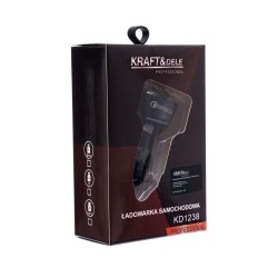 Ładowarka samochodowa  QUICK CHARGE 3 porty USB LED KD1238