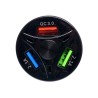 Ładowarka samochodowa  QUICK CHARGE 3 porty USB LED KD1238