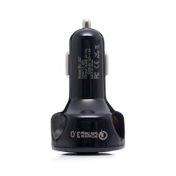 Ładowarka samochodowa  QUICK CHARGE 3 porty USB LED KD1238