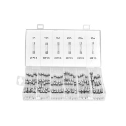 Bezpieczniki szklane 120szt.  5-30A KD1302