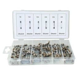 Bezpieczniki szklane 120szt.  5-30A KD1302